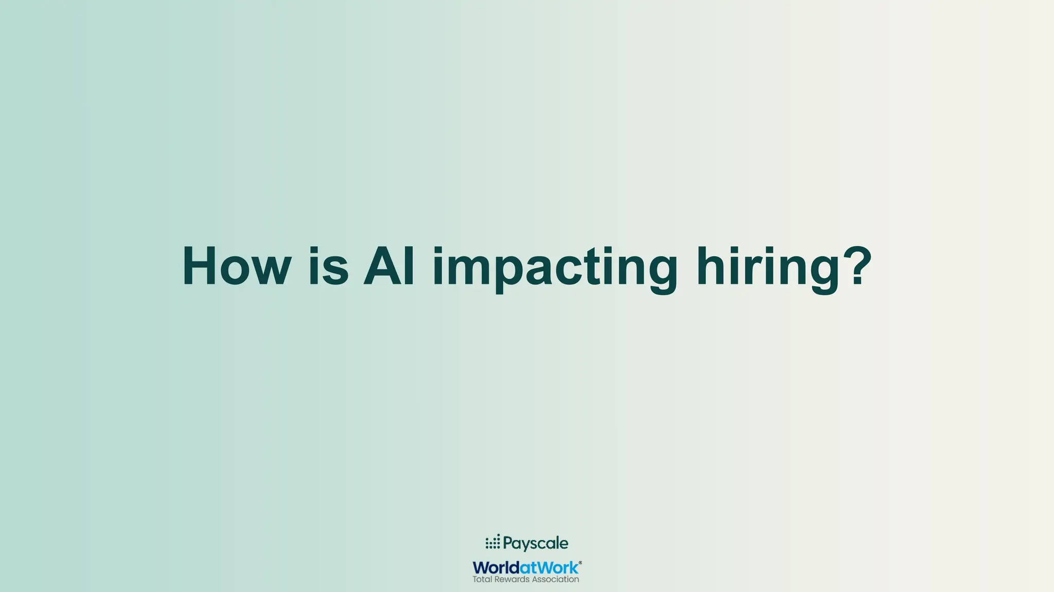 How is AI impacting hiring?
 