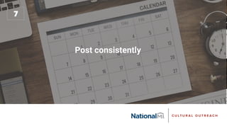 Post consistently
 