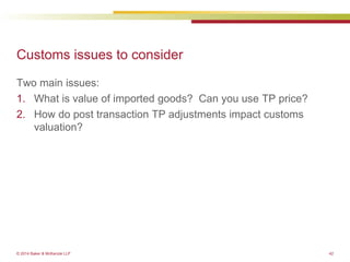 EU Customs valuation and classification - June 2014 (webinar) | PPTX