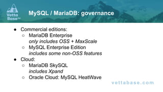 Maria Database Sql Webinar - Key Reasons to Upgrade to MySQL 8.0 or MariaDB 10.11 ...