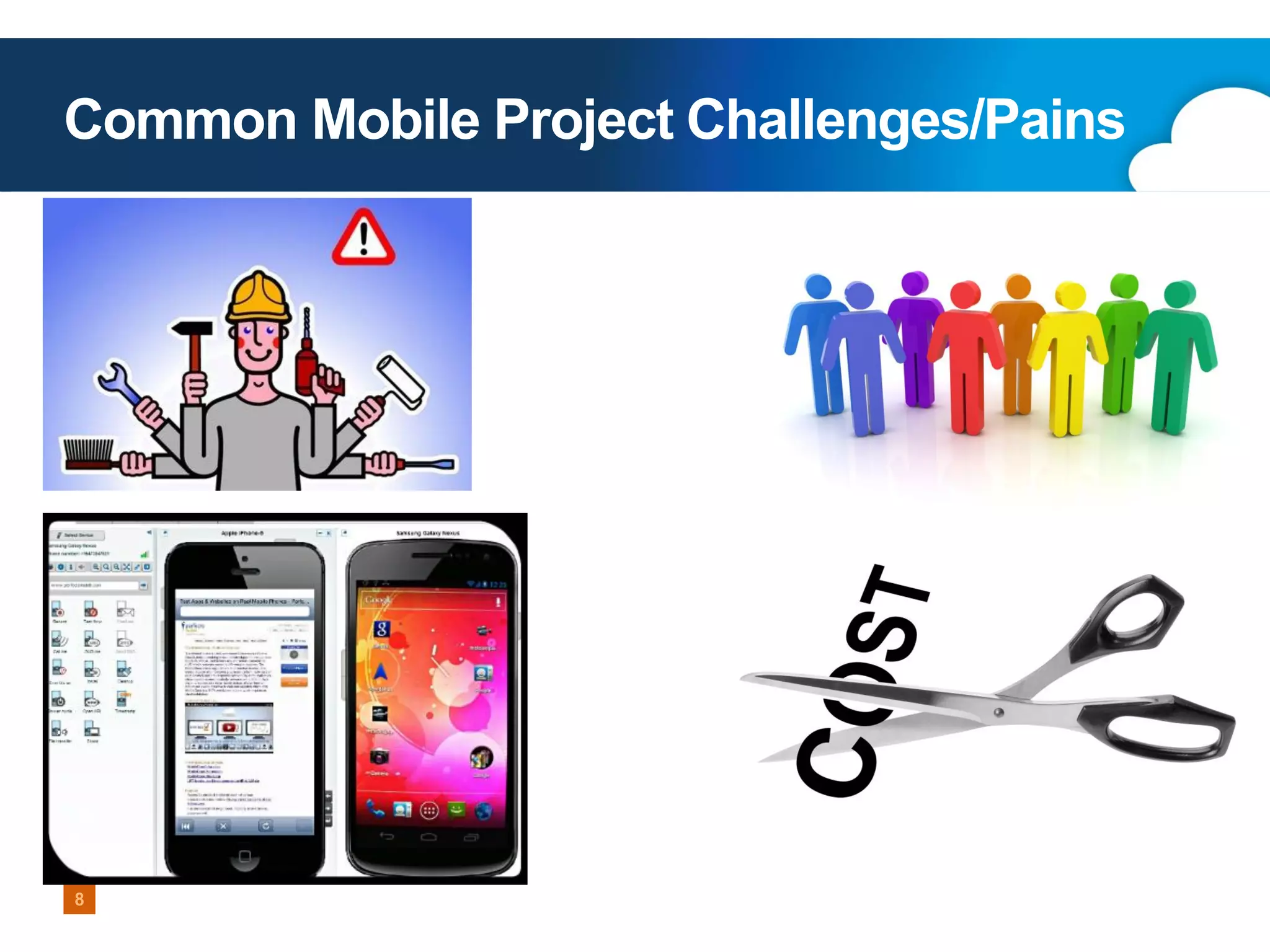 Common Mobile Project Challenges/Pains

8
Copyright 2013 Perfecto Mobile

 