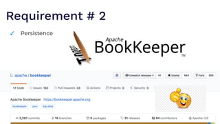 Requirement # 2
✓ Persistence
 