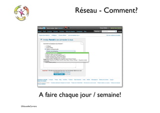 ©NouvelleCarriere
Réseau - Comment?
A faire chaque jour / semaine!
 