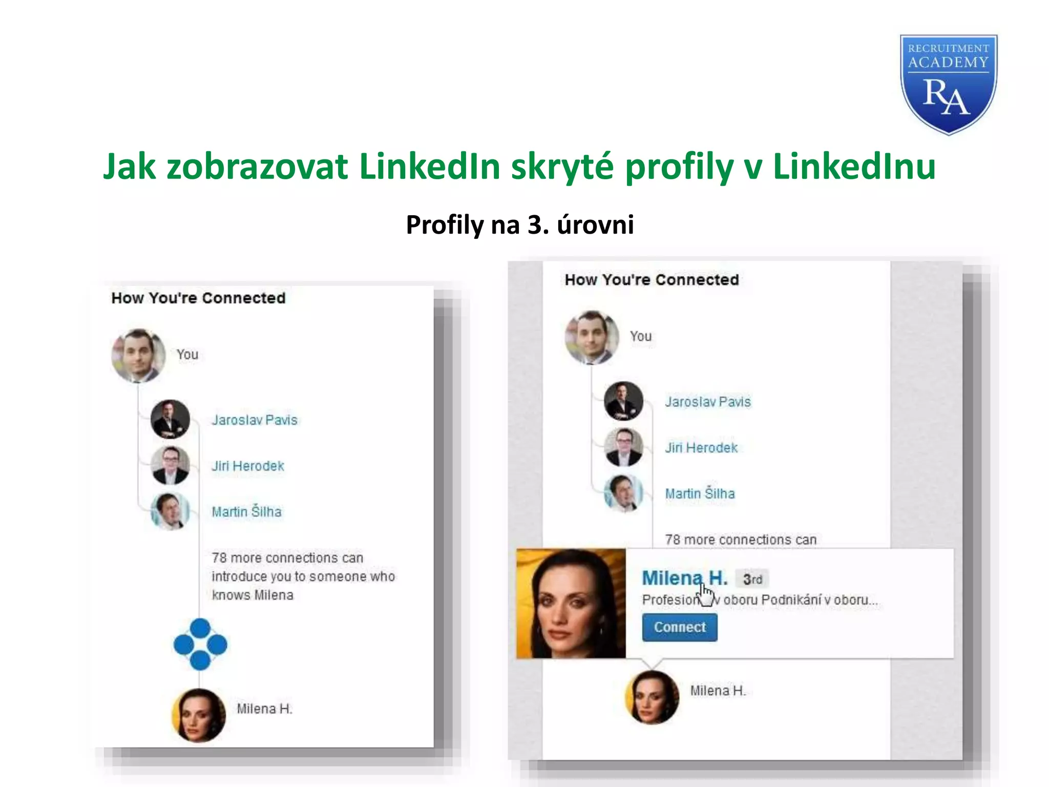 Jak zobrazovat LinkedIn skryté profily v LinkedInu
Profily na 3. úrovni
 
