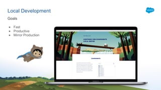 Local Development
● Fast
● Productive
● Mirror Production
Goals
 