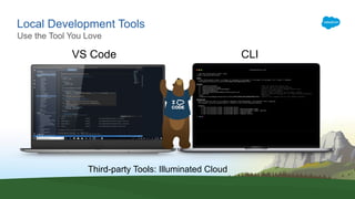 Local Development Tools
Use the Tool You Love
VS Code CLI
Third-party Tools: Illuminated Cloud
 