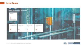 13 | 10.11.2020 |
Live Demo
Webinar: Digitaler Zwilling in der Instandhaltung
 