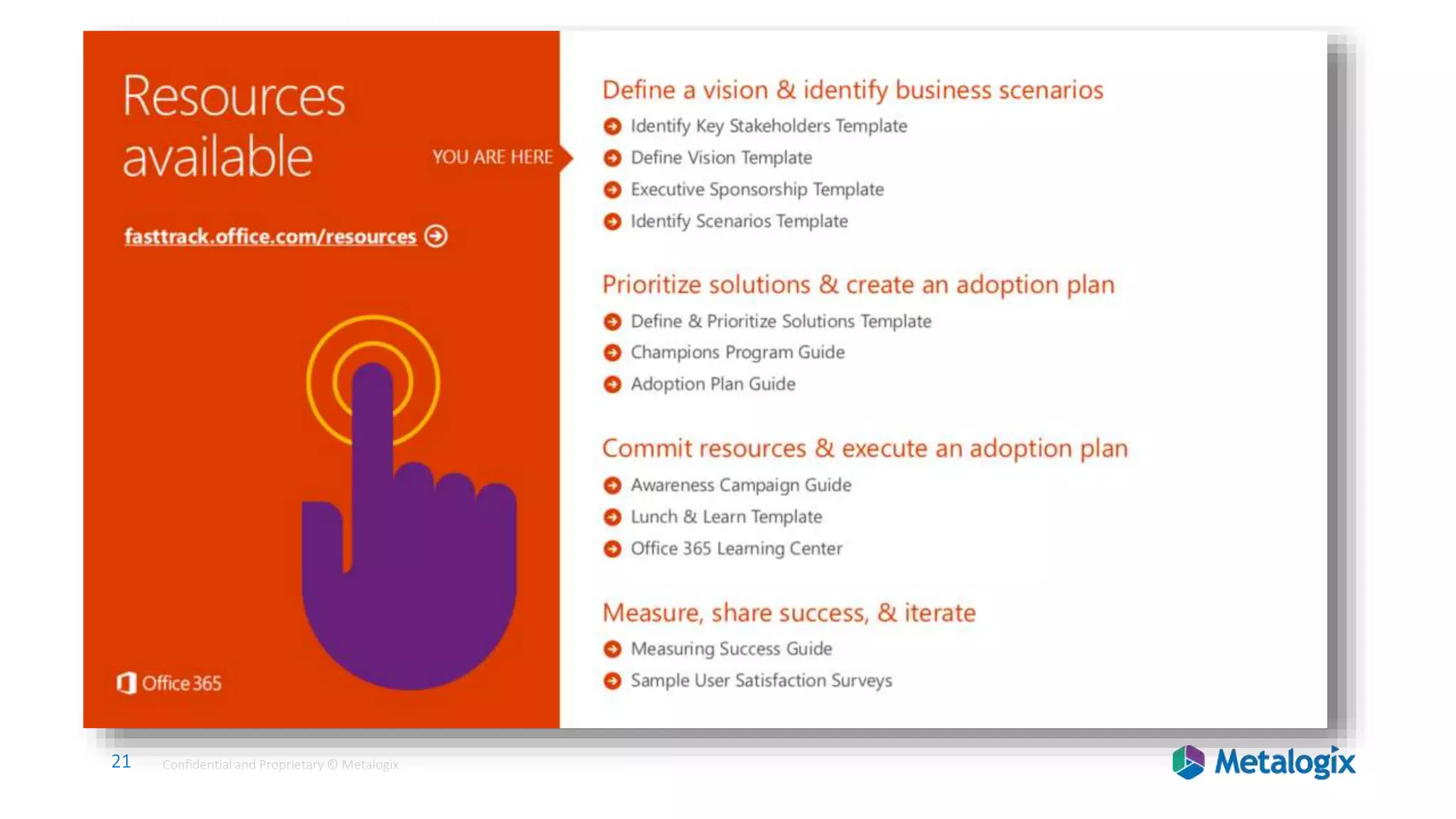 21 Confidential and Proprietary © Metalogix21 Confidential and Proprietary © Metalogix
 