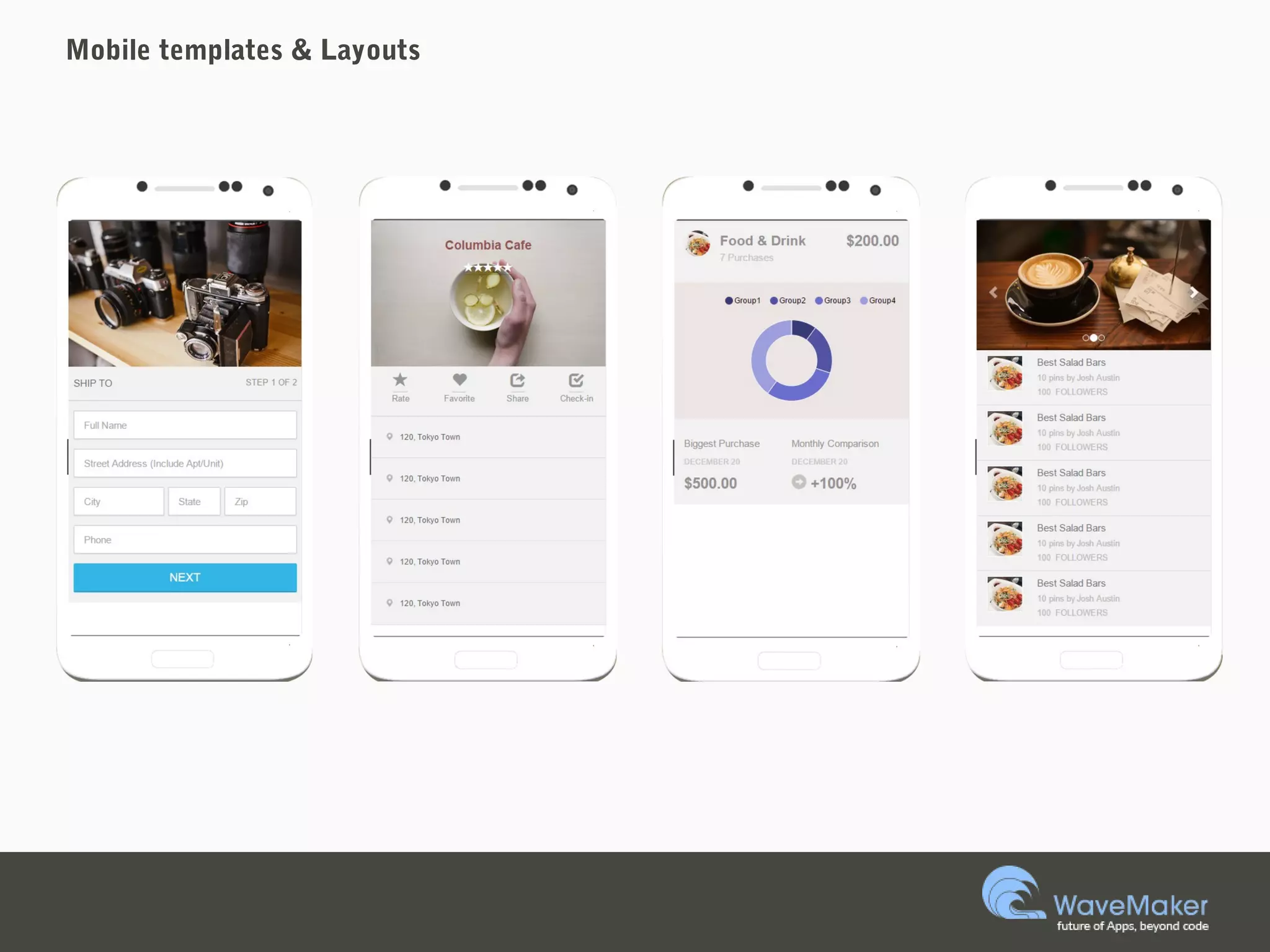 Mobile templates & Layouts
 