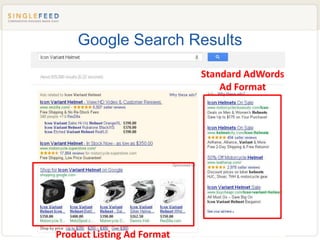 Google Search Results

                            Standard AdWords
                                Ad Format




                      10
Product Listing Ad Format
 