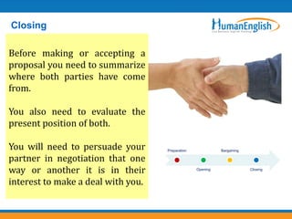 English for Negotiations - Making Deals | PPTX