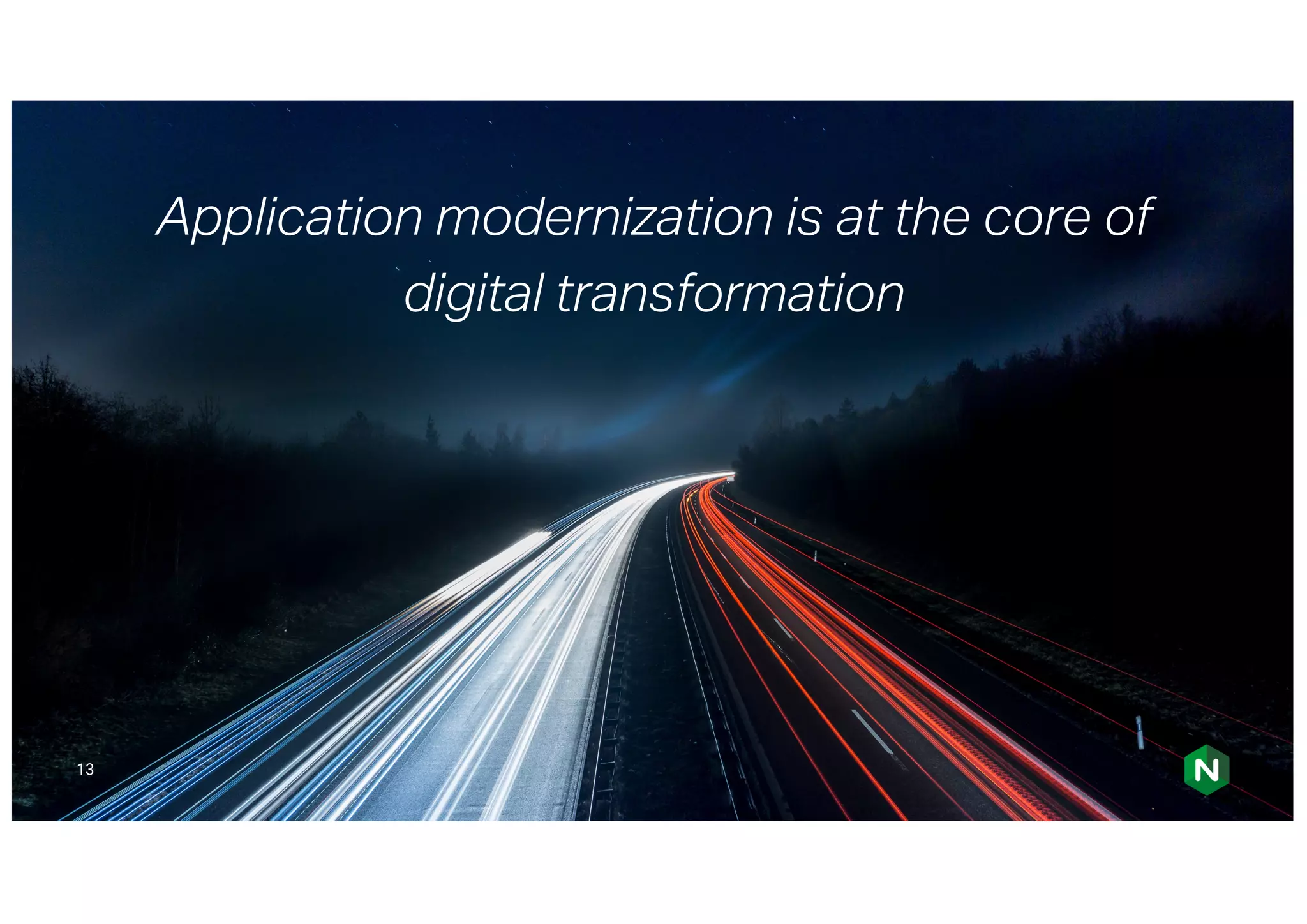 13 Application modernization is at the core of digital transformation 