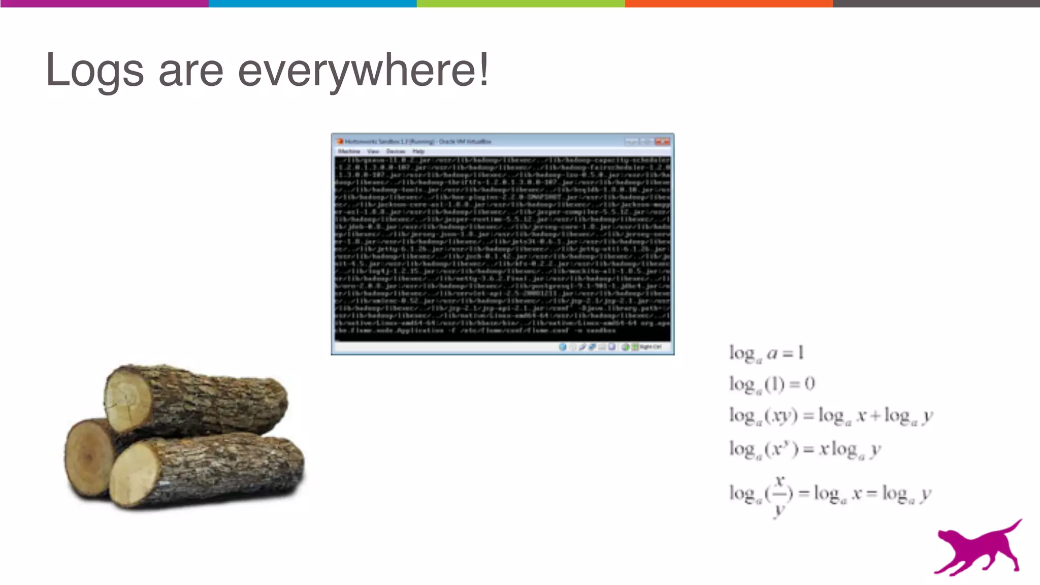 Logs are everywhere!
 
