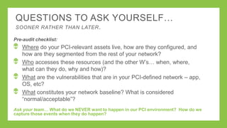 What
functionality
do I need for
PCI DSS?
 