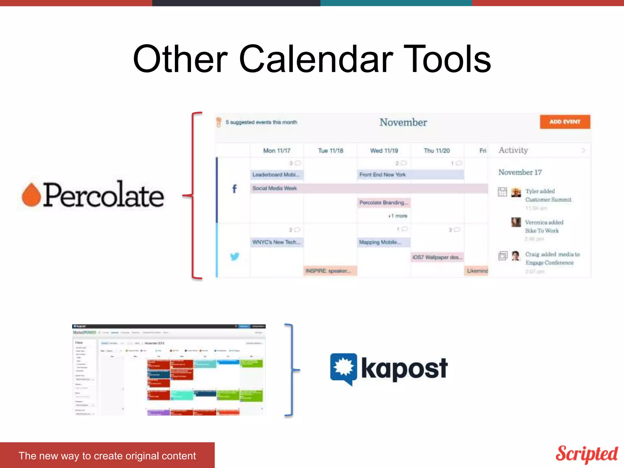 Other Calendar Tools

The new way to create original content

 