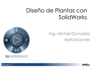Diseño de Plantas con
SolidWorks
Ing. Michel González
Aplicaciones
 