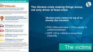 Effects of Disasters and Shocks on Africa's Food Systems: a case of the Russian-Ukrainian War