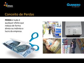 Conceito de Perdas 
PERDA é tudo é 
qualquer efeito que 
reduza de forma 
direta ou indireta o 
lucro da empresa. 
 