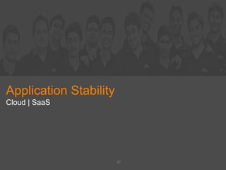 Application Stability
Cloud | SaaS
37
 