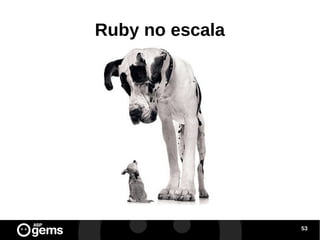 Ruby no escala

53

 