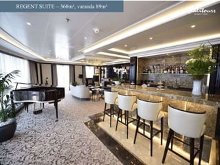 LIVING AREA
REGENT SUITE – 360m², varanda 89m²
 