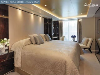 SEVEN SEAS SUITE – 76m² a
85m², varanda 15 à 24m²
SEVEN SEAS SUITE – 76m² a 85m²
 