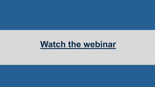 27© 2017 Rogue Wave Software, Inc. All Rights Reserved.
Watch the webinar
 
