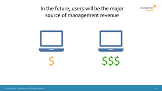 © 2015 N-able Technologies, Inc. All rights reserved. 10
In the future, users will be the major
source of management revenue
$ $$$
 