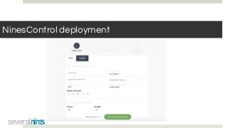 NinesControl deployment
 