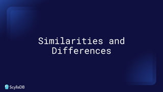 Similarities and
Differences
 