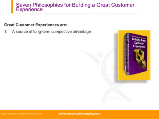 Seven Philosophies to build a great customer experience | PDF