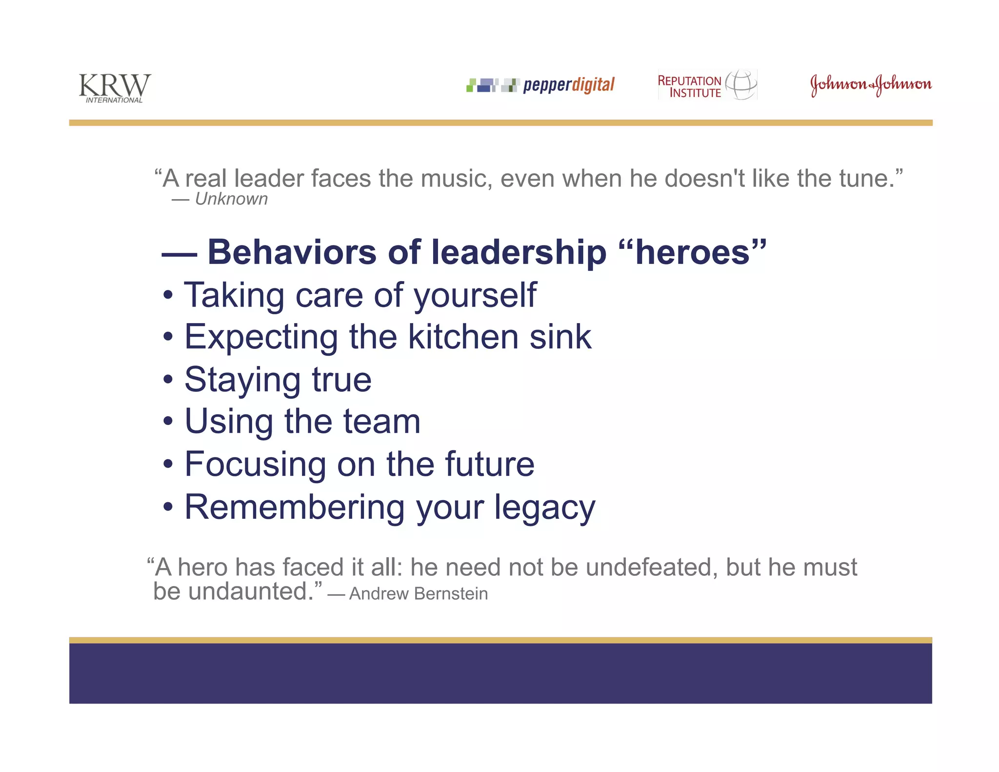 How To Become a Hero in the Midst of a Financial Meltdown