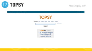 TOPSY

http://topsy.com

#FormaciónEBusiness

 