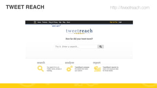TWEET REACH

http://tweetreach.com

#FormaciónEBusiness

 
