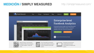 MEDICIÓN / SIMPLY MEASURED

http://simplymeasured.com/

#FormaciónEBusiness

 