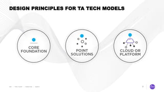 6
DESIGN PRINCIPLES FOR TA TECH MODELS
 