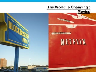 Cloud Computing




                                                    The World Is Changing :
                                                                    Movies




Copyright © 2012 ITpreneurs. All rights reserved.                    www.ITpreneurs.com
 