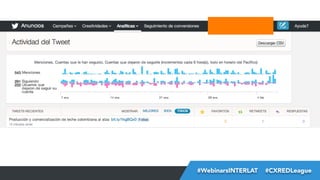 #FormaciónEBusiness
#WebinarsINTERLAT  #CXREDLeague

 