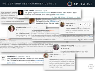 | 10
N U T Z E R S I N D G E S P R Ä C H I G E R D E N N J E
 