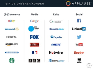 | 8
E I N I G E U N S E R E R K U N D E N
(E-)Commerce Reise SocialMedia
 