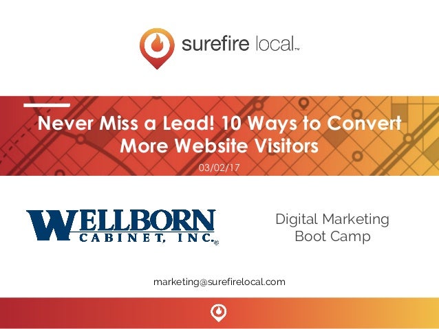 Wellborn Cabinet Webinar 10 Ways To Convert More Website Visitors