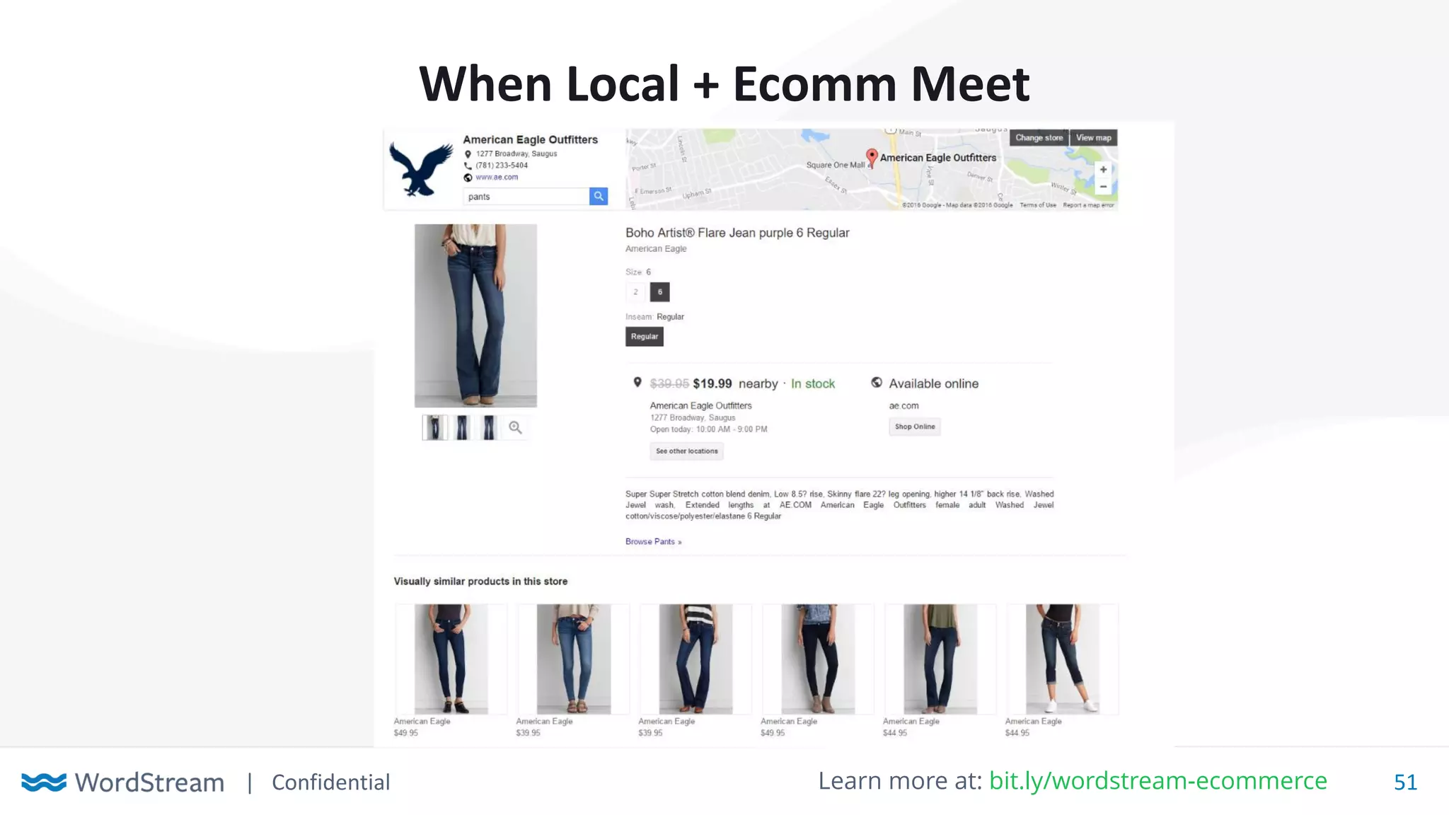 | Confidential 51Learn more at: bit.ly/wordstream-ecommerce
When Local + Ecomm Meet
 