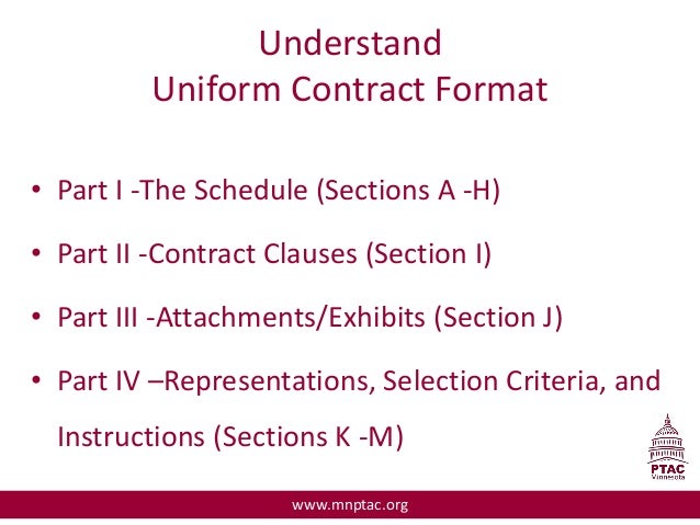uniform contract h section format writing proposals 13 18 p 7 Webinar winning dotter