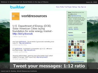 Tweet your messages: 1:12 ratio 