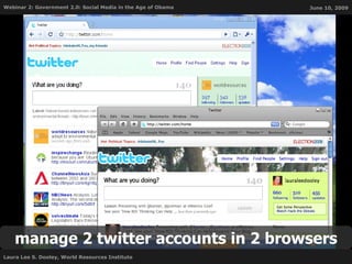 manage 2 twitter accounts in 2 browsers 