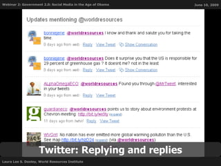Twitter: Replying and replies 