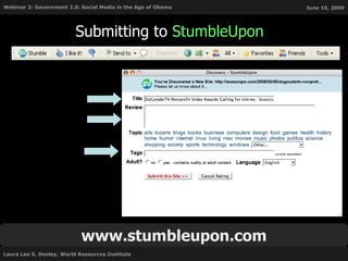 Submitting to  StumbleUpon Accurate Title Good Description     Relevant Tags   www.stumbleupon.com 