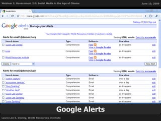Google Alerts Alerts for email1@domain1.org Alerts for email2@domain2.gov 