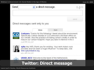 Twitter: Direct message 