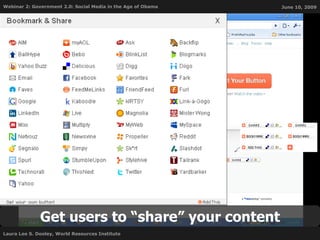 Get users to “share” your content 